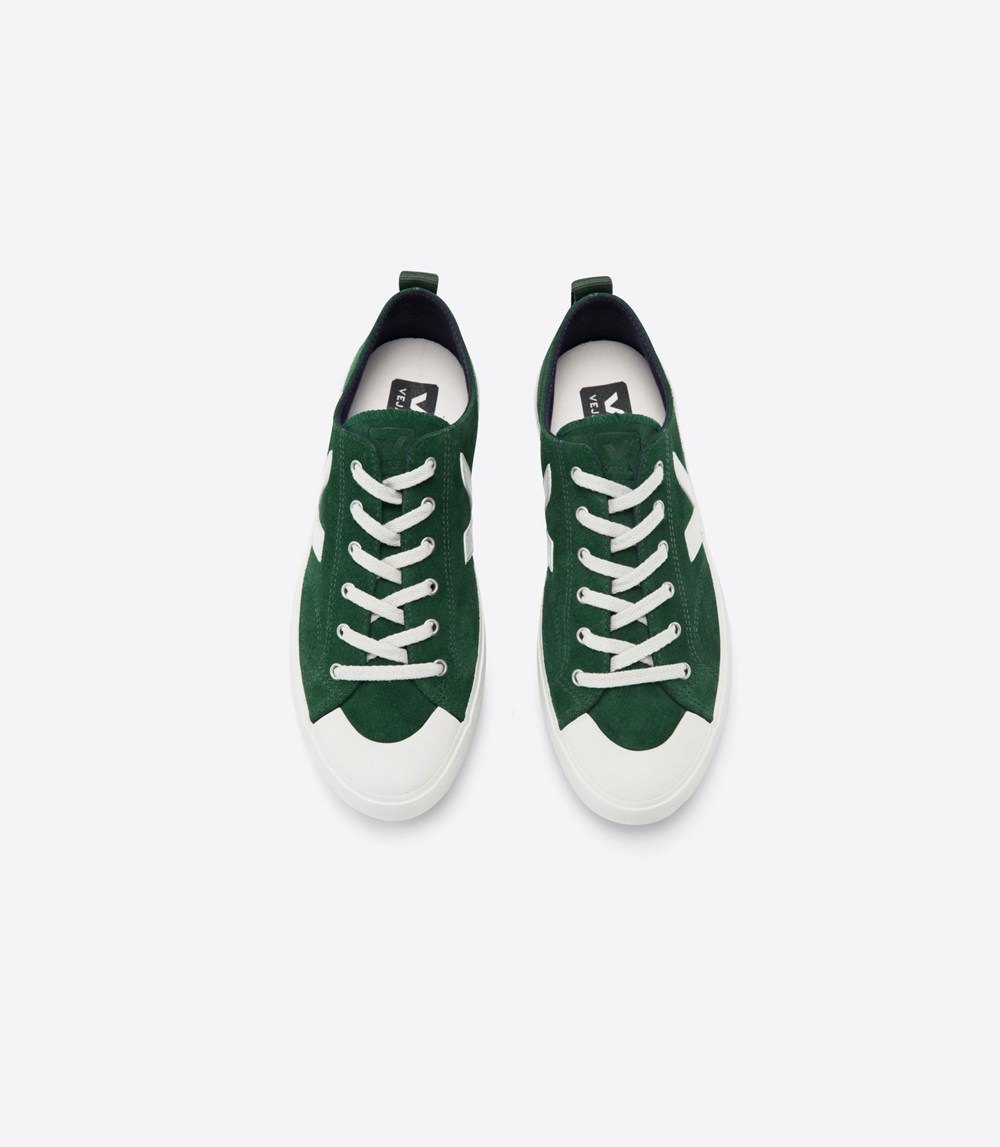 Veja Sneakers Dam - Nova Suede - Gröna/Vita - 492085-ADT